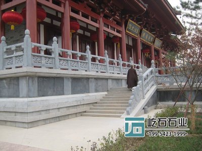 寺院青石欄桿